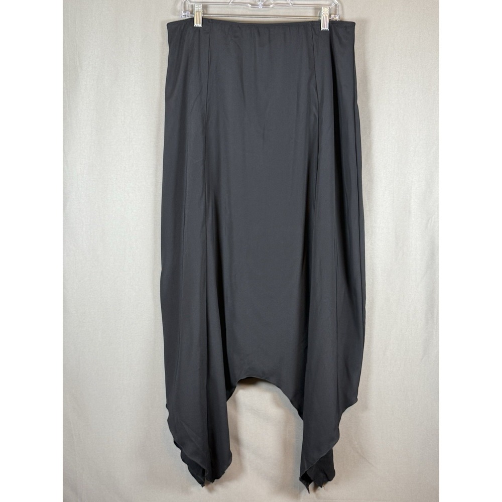 Hot Topic Cosmic Aura Black Hanky Hem Maxi Skirt Lined Goth Whimsigoth New XL